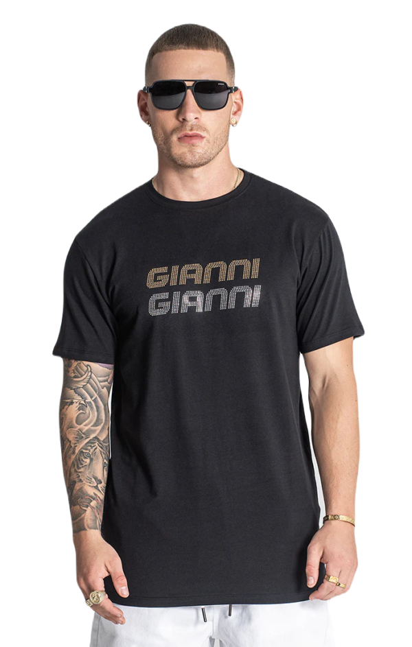 Camiseta negra glimpse up