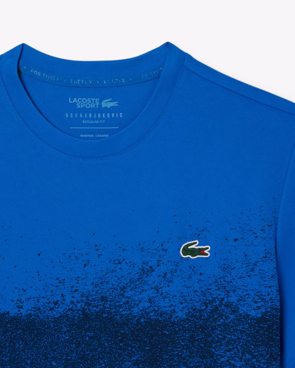 Camiseta Lacoste Tennis x Novak Djokovic Azul - Imagen 6