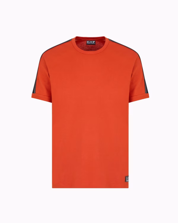 Camiseta de punto de algodón Logo Series Naranja - Imagen 4
