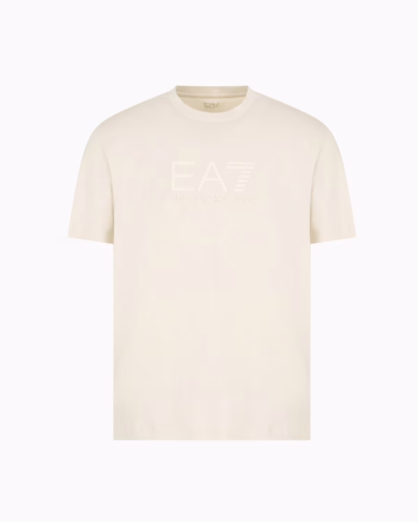 Camiseta de cuello redondo Visibility de algodón Beige - Imagen 3