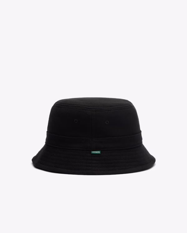 Gorro de pescador de piqué Negro Lacoste - Imagen 3