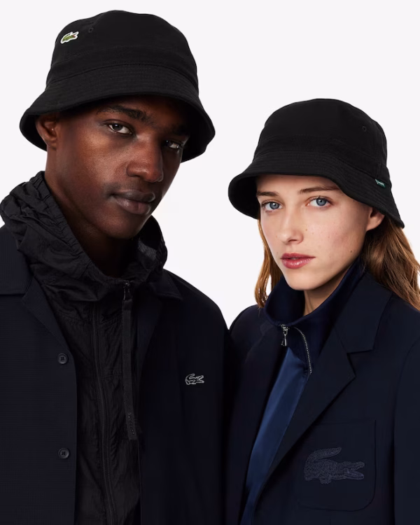 Gorro de pescador de piqué Negro Lacoste - Imagen 5