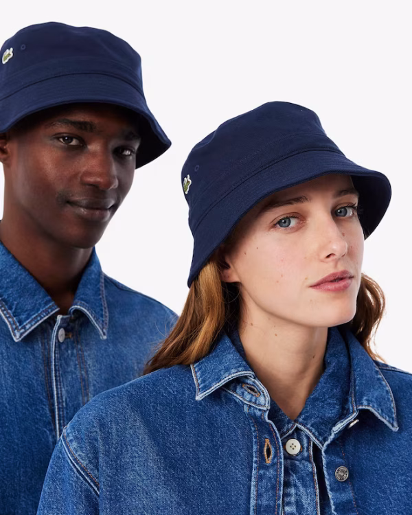 Gorro de pescador de piqué Azul Marino Lacoste - Imagen 5