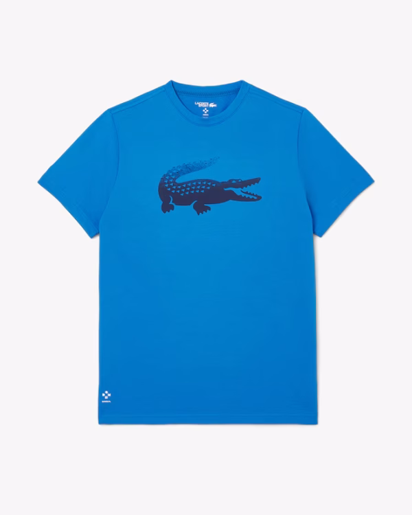 Camiseta Lacoste Tennis x Daniil Medvedev Azul - Imagen 4