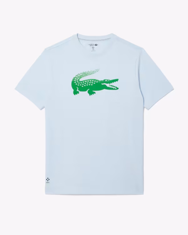 Camiseta Lacoste Tennis x Daniil Medvedev Azul Claro - Imagen 4