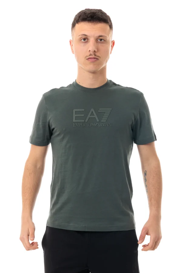 Camiseta de cuello redondo Visibility de algodón Verde