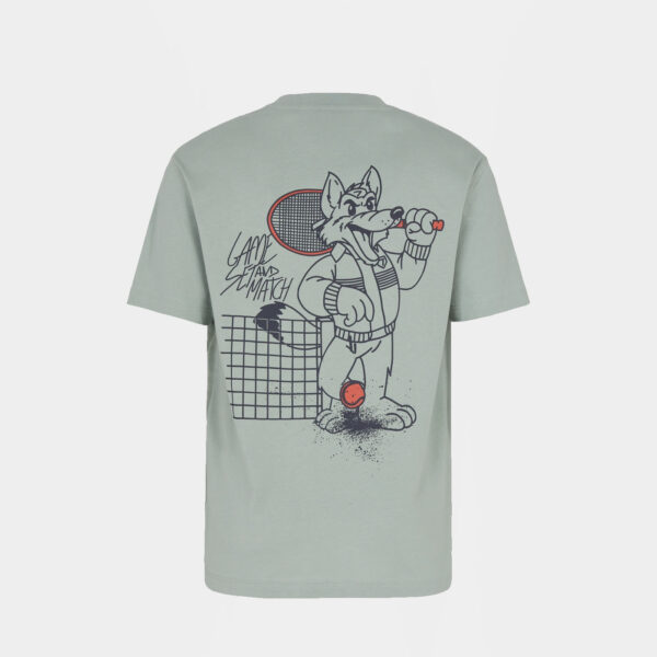 Camiseta Verde Claro EA7 Emporio Armani con Logo Estampado para Hombre - Imagen 2