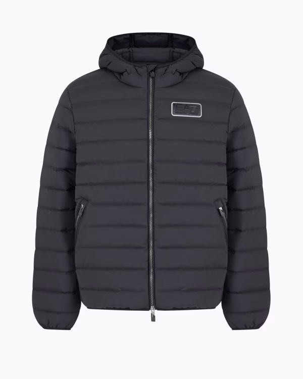 Chaqueta de plumas con capucha de tejido técnico - Imagen 5