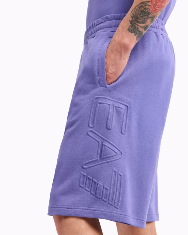 Bermudas Logo Series de algodón orgánico Morado - Imagen 2