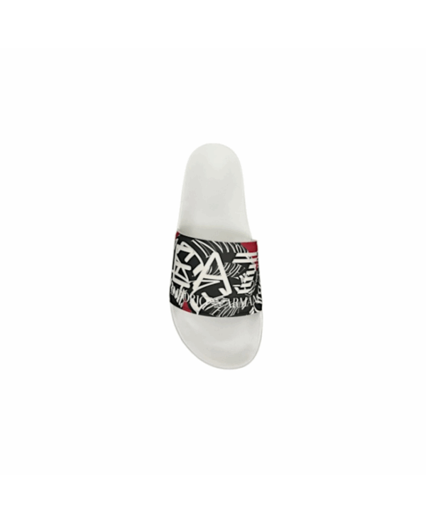 Chanclas con maxilogotipo Negro/Blanco/Rojo - Imagen 2