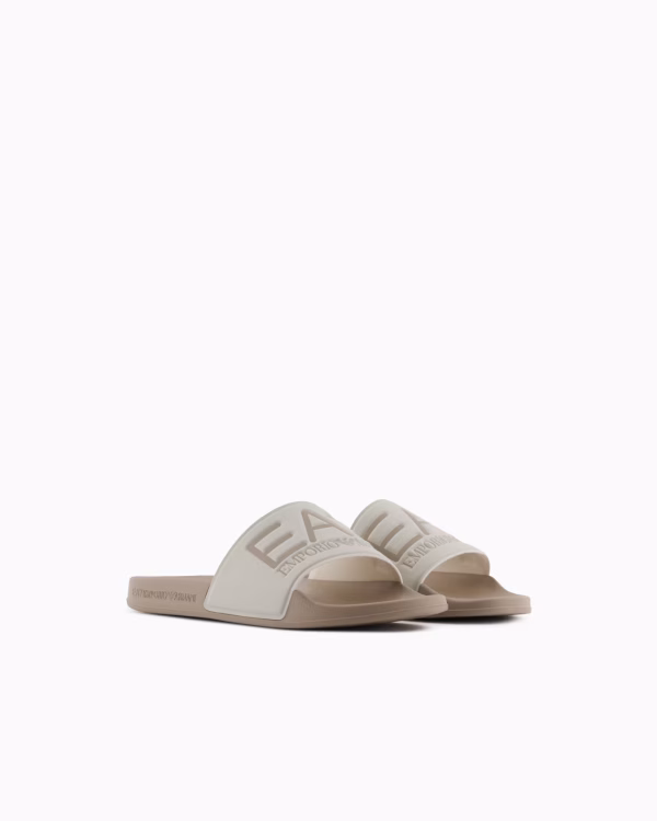 Chanclas con maxilogotipo Beige - Imagen 2