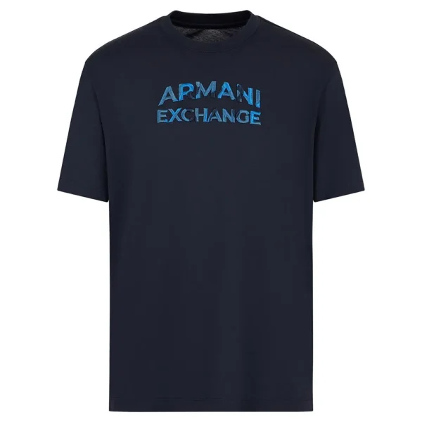 Camiseta regular fit con logo de camuflaje en algodón ASV Azul - Imagen 4