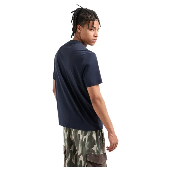 Camiseta regular fit con logo de camuflaje en algodón ASV Azul - Imagen 3